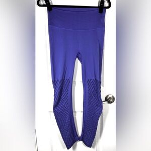 Victoria Sport Seamless Sculpt Leggings Purple High Rise Cutout Yoga M Athletic